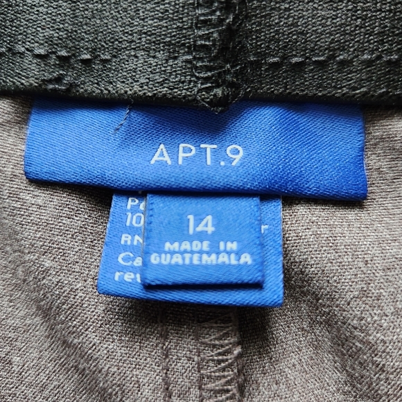 Apt. 9 Women's Business Casual Heathered Brown Trousers/Slacks/Pants, Size 14 - Picture 4 of 6